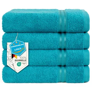 hammetex Handtuchset 4-tlg. blau