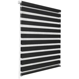 Sol Royal Doppelrollo SolDecor DL2 100x220cm Schwarz , Kunststoff , 100x220 cm , Heimtextilien, Vorhänge, Rollos, Doppelrollos