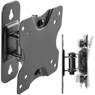 Ricoo Monitor Halterung Wandhalterung Bildschirmhalterung Monitorhalterung für 13-34 Zoll Flach Monitorarm Schwenkbar Neigbar S3711 Computer Curved PC Bildschirm Wand-Halter VESA 75 x 75 100 x 100 mm