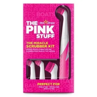 THE PINK STUFF Reinigungsbürste mit 4 austauschbaren Spitzen (OHNE PASTE)