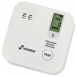 Stabo CO Alarm IV Kohlenmonoxid-Melder batteriebetrieben detektiert Kohlenmonoxid