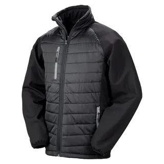 Result - "Compass" Weste für Herren/Damen Uni FK1534 (S) (Schwarz/Grau) - Schwarz
