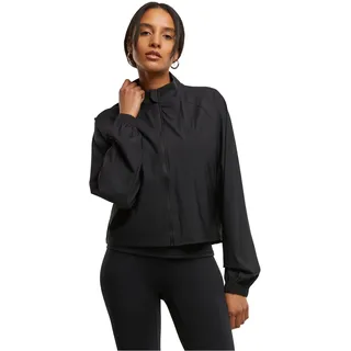 Urban Classics Damen Sportjacke Ladies Sports Jacket, Damen leichte Sportjacke mit hohem Stehkragen und Nahttaschen, atmungsaktiv, Größen XS - XL