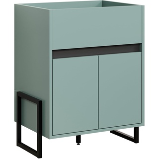 trendteam smart living - Waschbeckenunterschrank Unterschrank (Ohne Waschbecken) - Badezimmer - Matix - Aufbaumaß (B x H x T) 64 x 80 x 46 cm - Farbe Dusk Blue - 223930331