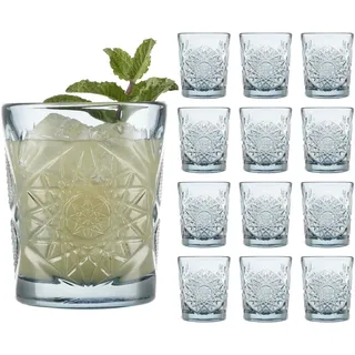 LIBBEY 71104 Trinkglas Blush Sapphire "HOBSTAR", 355 ml, 12er Set, Blau