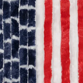 Türvohang Flauschvorhang viele Farben Größen Fliegen Insektenschutz Camping Wohnwagen - weiß-silber-grün-meliert - 56 - 100 cm X 185 - 220 cm X 185 - 220 cm