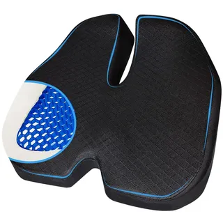 HotCalyto 3D Gel & Memory Foam Auto Sitzkissen für das Fahren - Atmungsaktive Honeycomb Gel & Sitzkissen -Büro-Stühle, Rollstuhl
