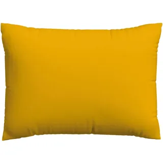 Schlafgut Kopfpolsterbezug , Dunkelgelb , Textil , Uni , 70x90 cm , Grüner Punkt, Textiles Vertrauen - Oeko-Tex®, AZO-frei, Oeko-Tex® Made IN Green , bügelleicht, bügelfrei , Heimtextilien, Bezüge, Polsterbezüge