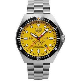 UMF Ruhla Herrenuhr gelb/silber aus Edelstahl – UMF Ruhla NVA Kampfschwimmer Modell: UMF-1932M-5