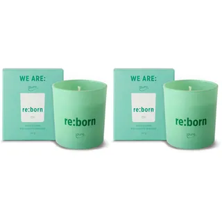 ipuro re:born Duftkerze im Glas mit Zitrus, Kardamom & Vanille Duft - aus nachhaltigem Gewürzsaaten-Upcycling - Kerzen mit langanhaltendem Duft - Raumduftkerze - Aroma Kerze für Wohnzimmer