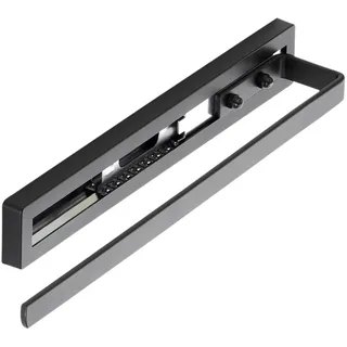 SOTECH Handtuchauszug Style 1-armig schwarz 325 mm Auszugsweg 145 mm Handtuchhalter für Seiten- und Unterbaumontage an Waschtisch in Bad und Küche