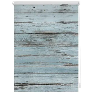 Lichtblick Rollo Klemmfix ohne Bohren, blickdicht, Bretter-Vintage