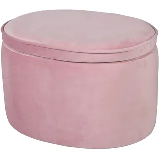 roba Kinderhocker oval 42 x 27 x 33 cm Kiefer rosa rosa