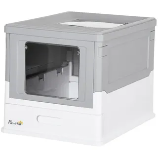 PawHut Katzenklo mit Bodenschale