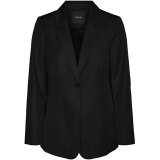 VERO MODA Damen Vmtara Fitted Slit Boo Blazer, Schwarz, 40 EU