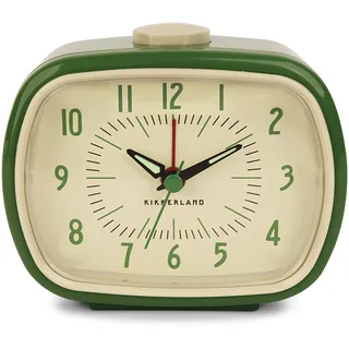 Kikkerland KKAC08-G-EU Retro-Wecker grün