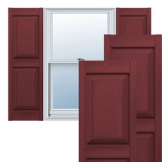 Ekena Millwork LP2S14X03900WN Lebenslanger Vinyl-Standard Verschluss (pro Paar), Wineberry, 14.75" W x 39" H