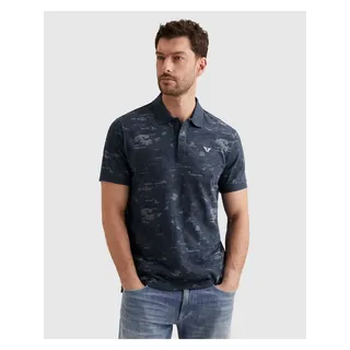 PME LEGEND Poloshirt mit Logo Stickerei, sargasso sea