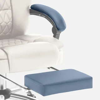 Mark Adler Boss 6.0 | Bürostuhl Massagesessel Ergonomischer Chefsessel | Massagefunktion | Fußstütze | Wärmefunktion | Drehbar | Kunstleder | Beige - Beige