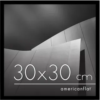 Americanflat Bilderrahmen modern schwarz 30x30 cm 2er Set