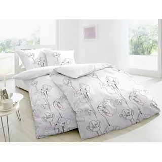 Primera Dafne weiß/rosa 135 x 200 cm + 80 x 80 cm