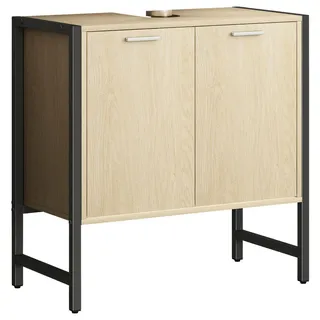 VCM »Holz Badunterschrank Edino Drehtüren«, beige