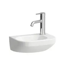 Laufen Lua Handwaschbecken, 1 Hahnloch rechts, Becken links, ohne Überlauf, 360x250mm, H815080, Farbe: Weiß