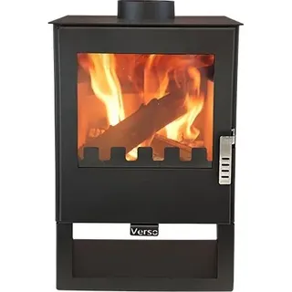 Kaminofen modern stove 3, Energieeffizienz A 80.20%, 7.7 kW, 450 x 350 x 745 mm - Schwarz