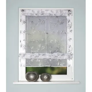 HOME WOHNIDEEN Raffrollo RANKO 60 x 130 cm grau