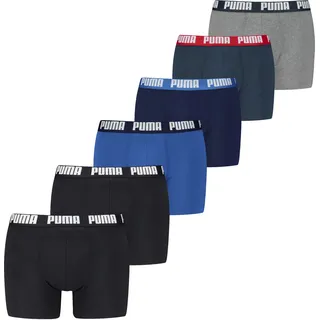 Puma Boxer, (6er Pack), mit elastischem Logobund PUMA blue-black