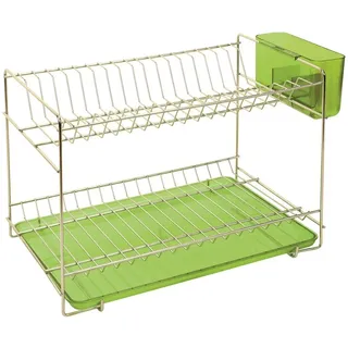 Sauvic Geschirr-abtropfgestell Aus Edelstahl - Green - S