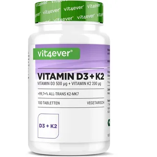 Vit4ever Vitamin D3 20.000 I.E.  + Vitamin K2 200 mcg Tabletten 100 St.