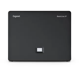 Gigaset BasicLine IP – die Basisstation für Internet-Telefonie, telefonieren auch ohne Festnetzanschluss, kompatibel mit HX-Mobilteilen, Made in Germany, schwarz [Kompatibel in DE, IT, FR, NL, BE, ES, Che]