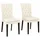 4-Fußstuhl Colorado Kunstleder beige 2er Set