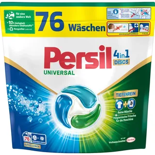PERSIL 4in1 Discs Kapseln Universal 76WL – 4x Waschmittel discs für 304 Wäschen