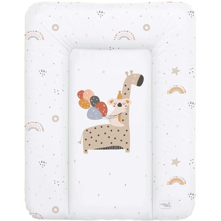 Ceba Baby® weiche Wickelauflage 50x70 cm - Baby Wickelunterlage - Wickeltischauflage für Junge und Mädchen - Wasserdicht, abwaschbar und pflegeleicht- OEKO-TEX® Standard 100 - Made in EU - Giraffe