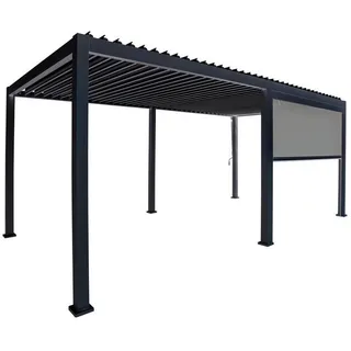 Gardenson Pergola-Rollo , Anthrazit , Metall , 300x250x10 cm , Gartenmöbel, Loungemöbel