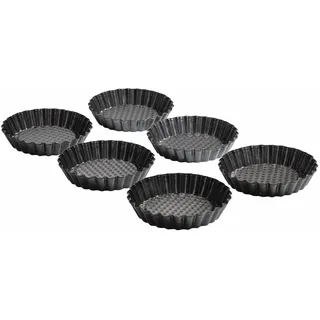 Kaiser Tortelett Patisserie 6tlg. Edelstahl Schwarz