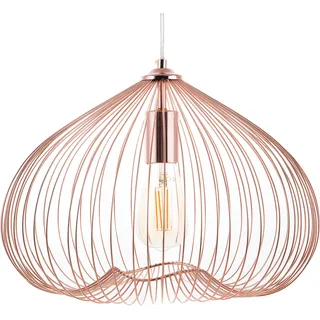 Beliani Hängeleuchte Kupfer