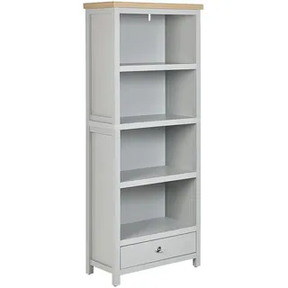 Beliani Regal 4 Fächer Clio , Grau , Holzwerkstoff , 72x180x35 cm , Wohnzimmer, Regale, Bücherregale
