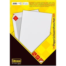 Bild von 10247 - Versandtaschen DIN B4 mit Papprückwand, 5 Stück haftklebend, Umschläge ohne Fenster, aus 120 g/m2 FSC-Mix Papier in Weiß