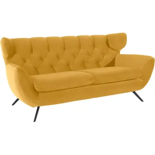 Candy Couch Samt 3-Sitzer Gelb