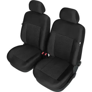 Autositzbezüge Schonbezüge Sitzbezug Auto Front 1+1 Schwarz für Seat Toledo