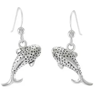Scuba Gifts Long Small Whale Shark Ohrringe - Silver - One Size