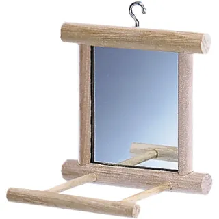 Nobby Holzspiegel mit Landeplatz, 10 x 10 x 10 cm, 1 Stück