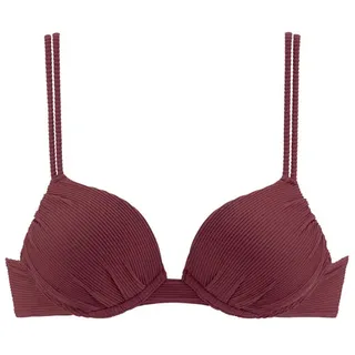 SUNSEEKER Push-Up-Bikini-Top »Fancy« aus eleganter Strukturware, rot