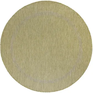 Novel Flachwebeteppich , Grün , Textil , Uni , rund , Oeko-Tex® Standard 100 , pflegeleicht , Teppiche und Böden, Teppiche, Runde Teppiche