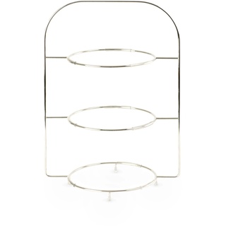 Villeroy & Boch Premium – Etagere Anmut 3-Stöckig, Gestell Für Teller, Kombinierbar Mit Speisetellern, Für Buffet, Brunch, Obst Oder Süßigkeiten, Anrichten, Frühstücksetagere, 3 Etagen, Edelstahl