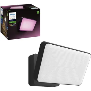 Philips Außenwandleuchte Aluminium 15,3 cm inkl. Bewegungsmelder schwarz