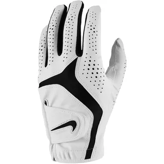Nike Golfhandschuh Dura Feel X Herren – Strapazierfähiger Golf Glove Left Hand – Starker Grip & Hoher Komfort – Atmungsaktiver Golfhandschuh, Pearl White/Pearl White/Black, S